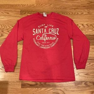 Long sleeve Santa Cruz surf tee